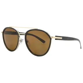 Bvlgari Men's Sunglasses - Brown Polarized Lens Full Rim Metal Frame | BV5051 202283