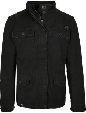 BYB 3116 ― Britannia Feldjacke im Used-Look - Schwarz