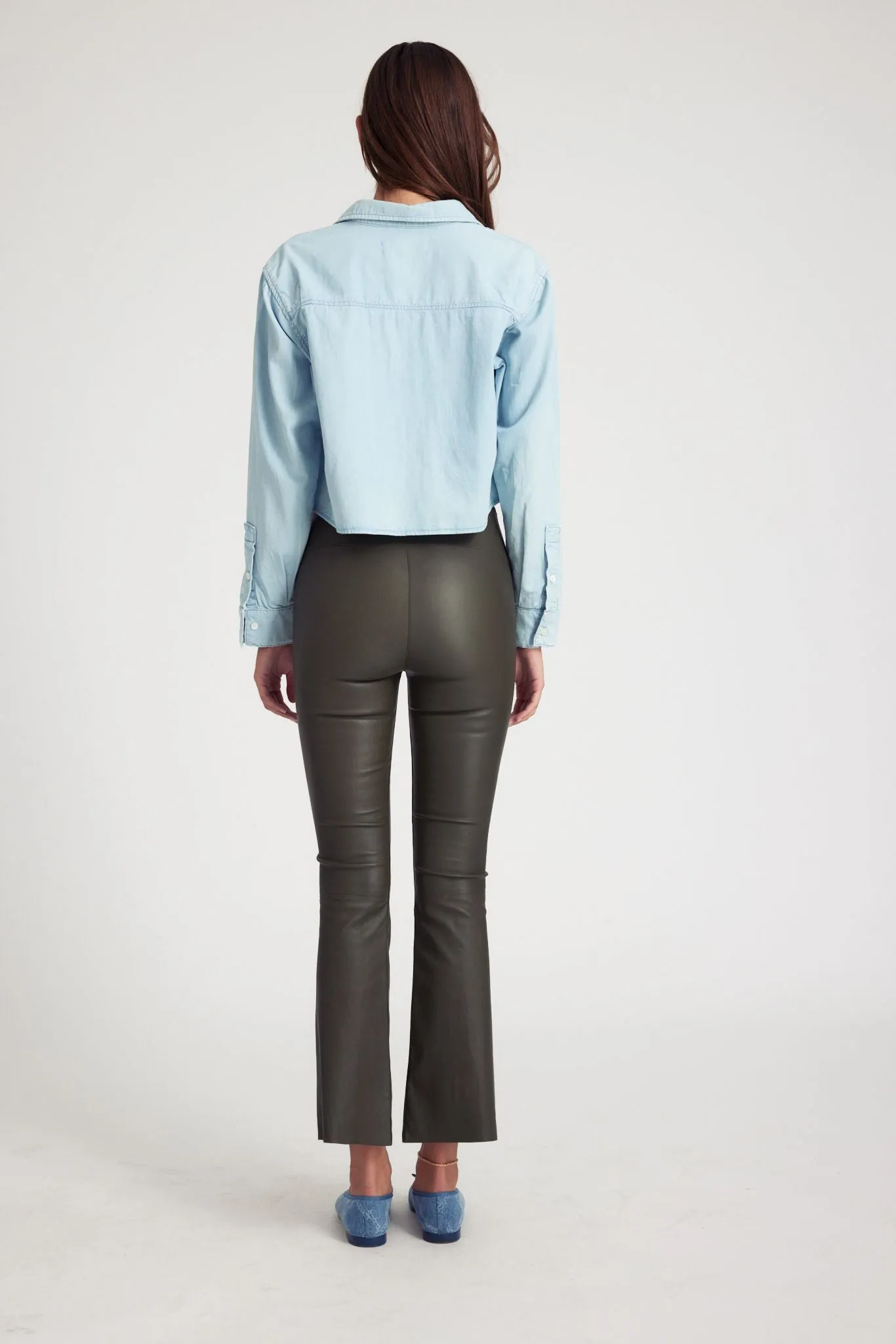 Cactus Leather Ankle Flare
