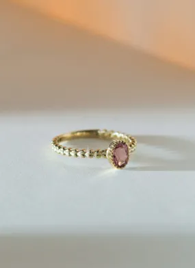 Caes tourmaline october birthstone ring 14k gold