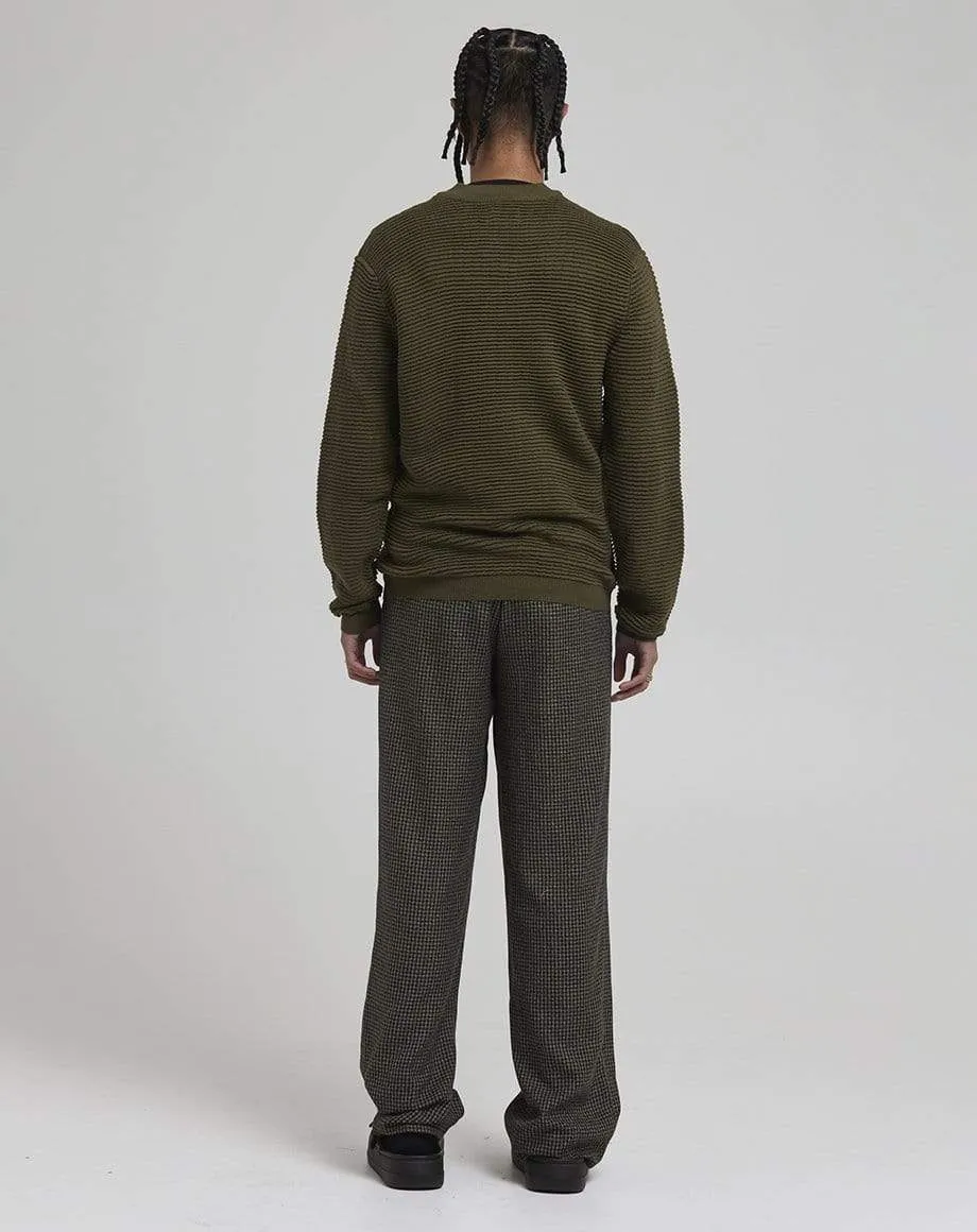 Callery Men's Zip Through Cardigan | Khaki