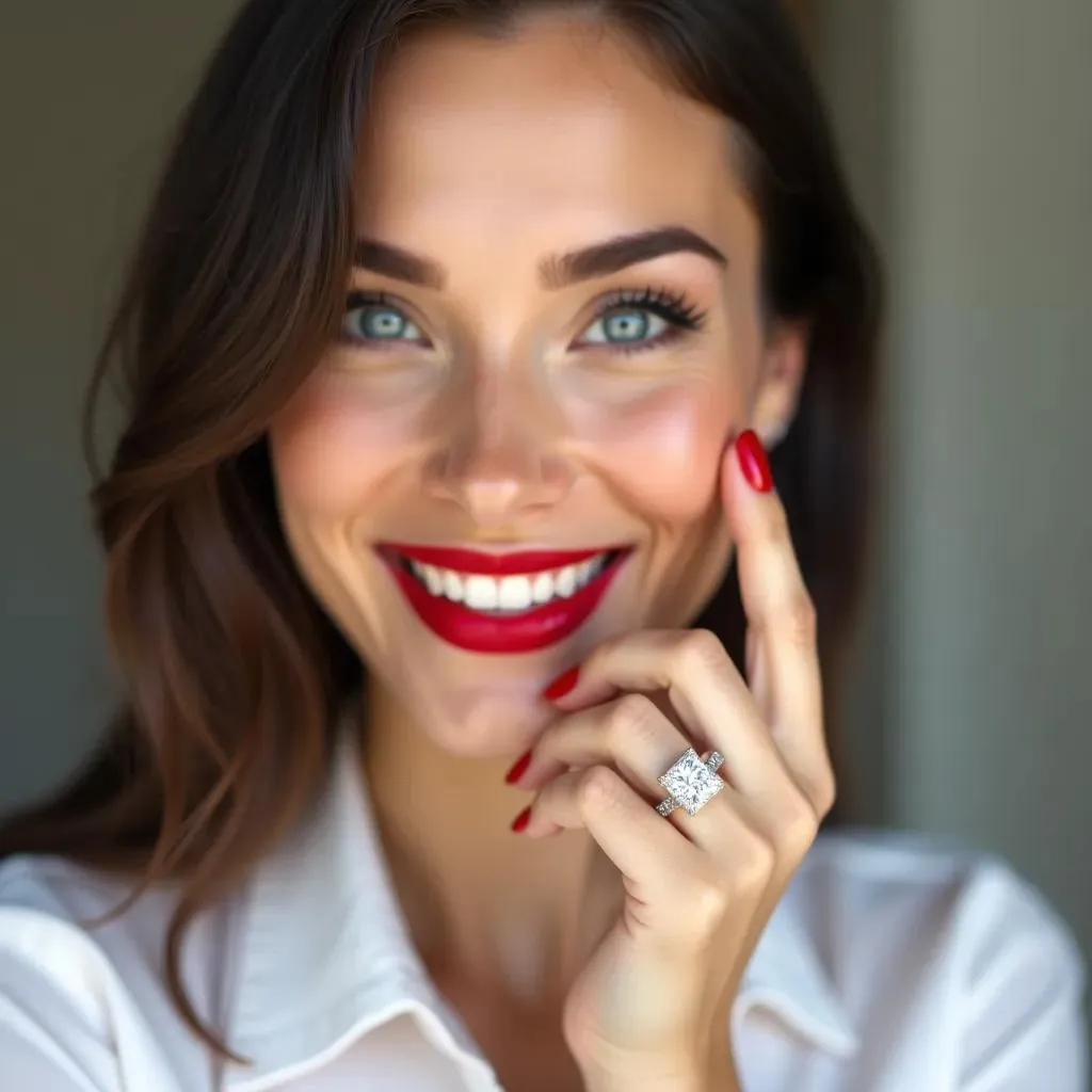 Calluna - Princess Lab Diamond Engagement Ring (IGI Certified)