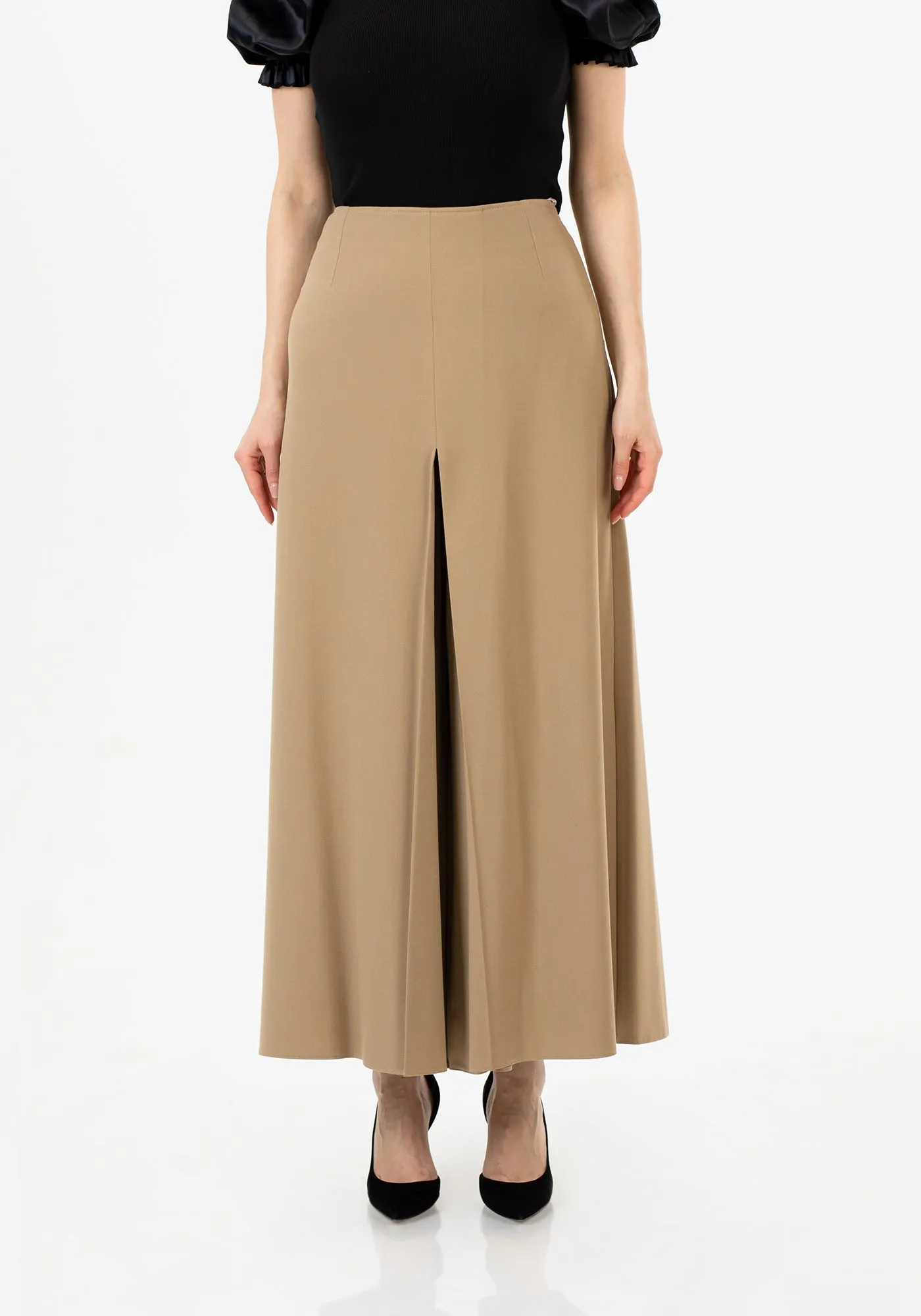 Camel High Waisted Palazzo Pants