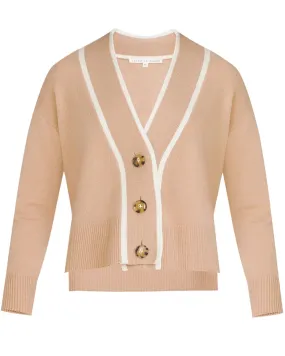 Camel Trisha Cashmere Cardigan