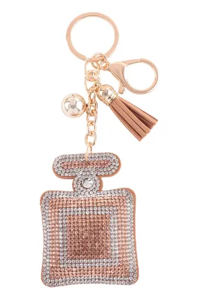 CAMERA RHINESTONE TASSEL KEYCHAIN