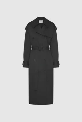 Camilla and Marc Evans Classic Trench Coat in Black