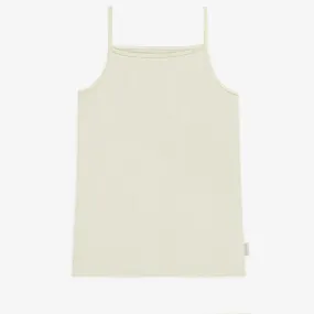 Camisole crème avec petits coeurs en jersey, enfant || Cream camisole with little hearts in jersey, child