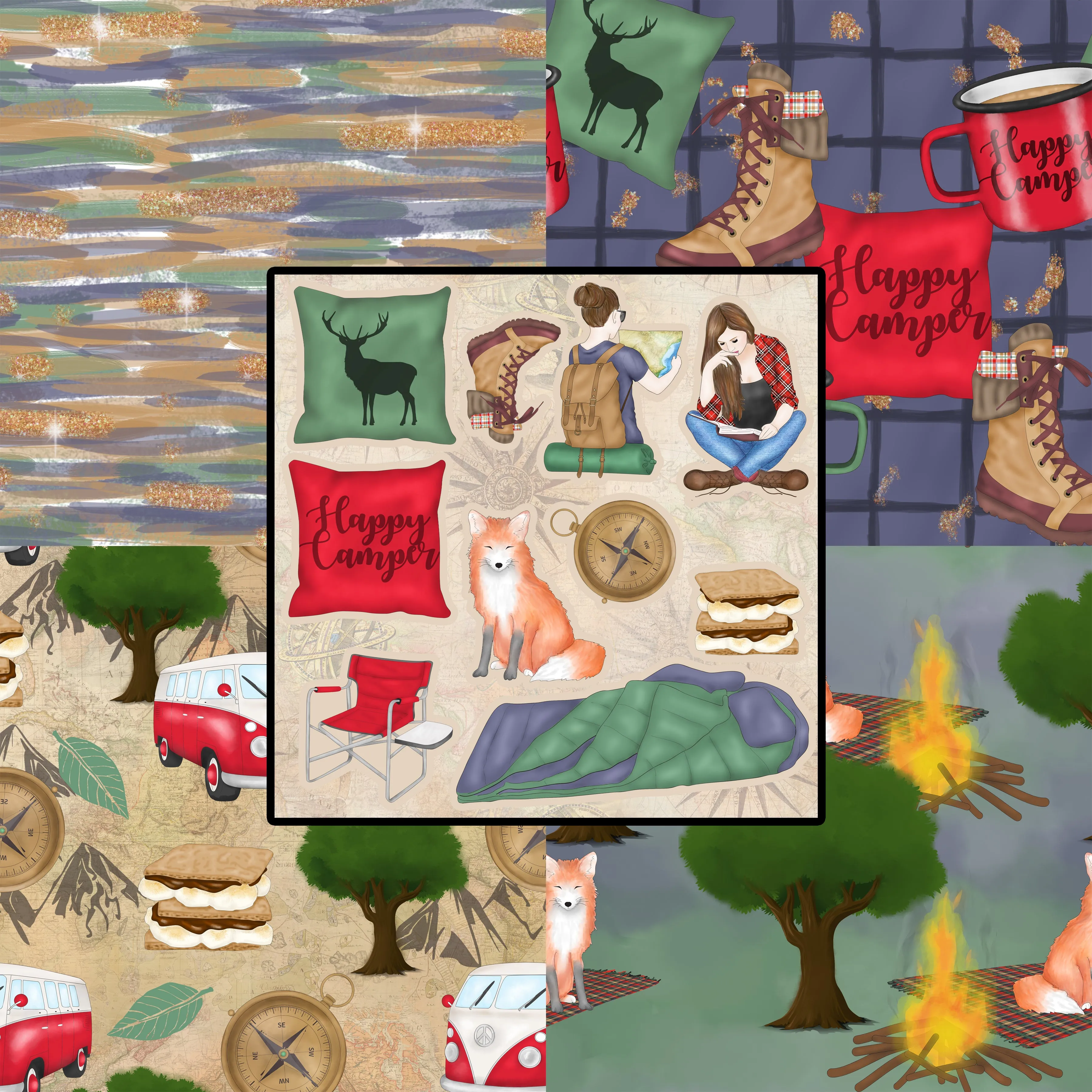 Camping Fun Scrapbook Kit - 8128