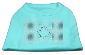 Canadian Flag Rhinestone Shirts Aqua M (12)