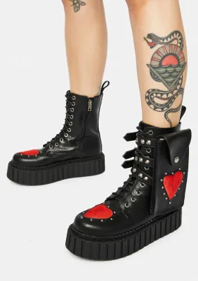 Can't Breathe Chunky Creeper Holster Boots