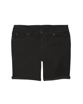 Canton Rolled Hem Bermuda Shorts | Black