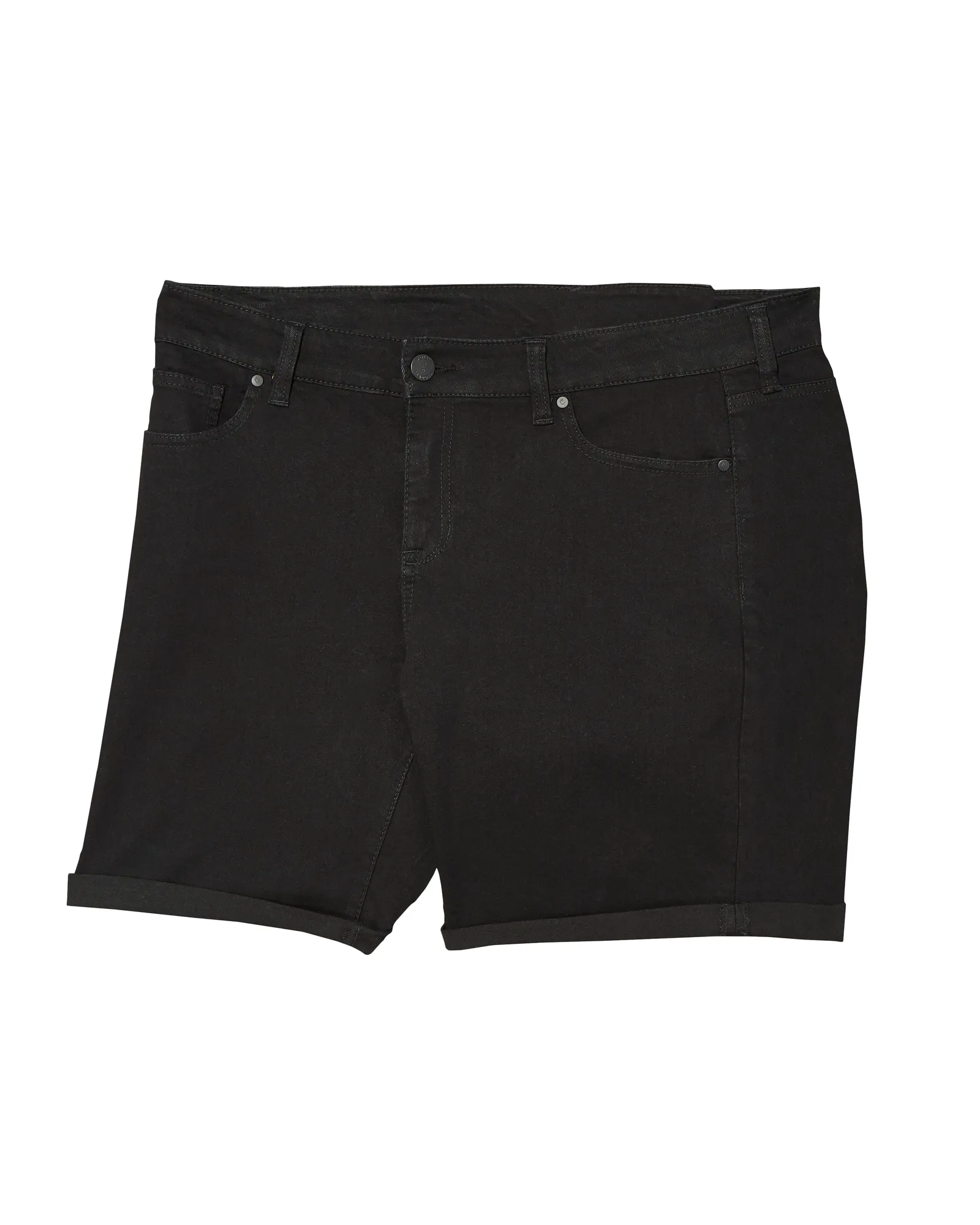 Canton Rolled Hem Bermuda Shorts | Black