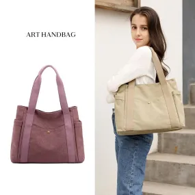 Canvas Bag 2021 New Women's Shoulder Bag Large Capacity Waterproof Handbags
