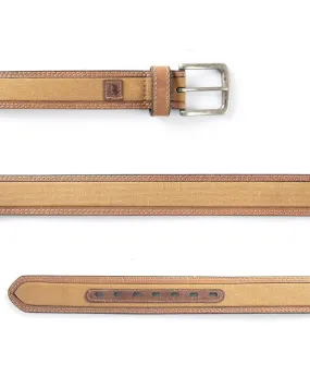 Canvas Belt w/ Leather Trim