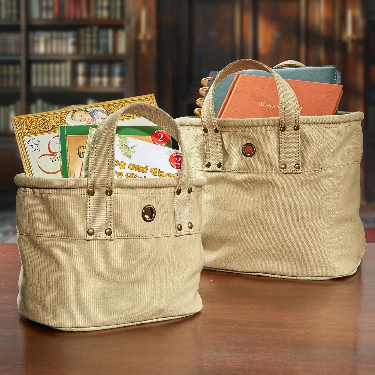 Canvas Carry-All Tote Duo