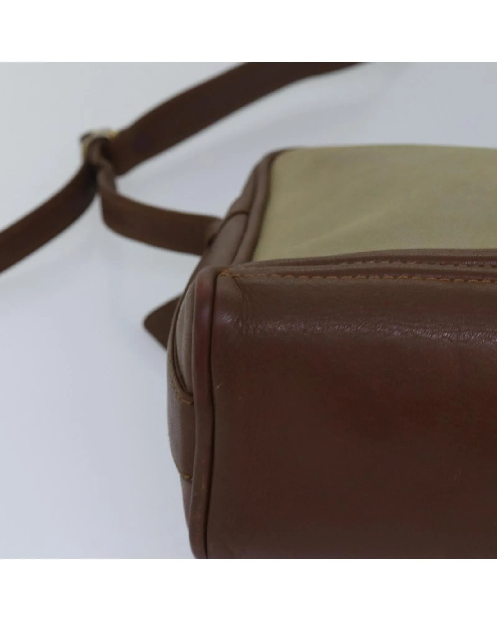 Canvas Leather Shoulder Bag