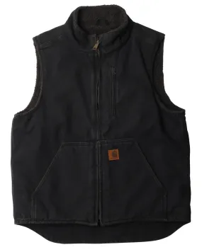 Canvas Shearling Lined Hunting Vest