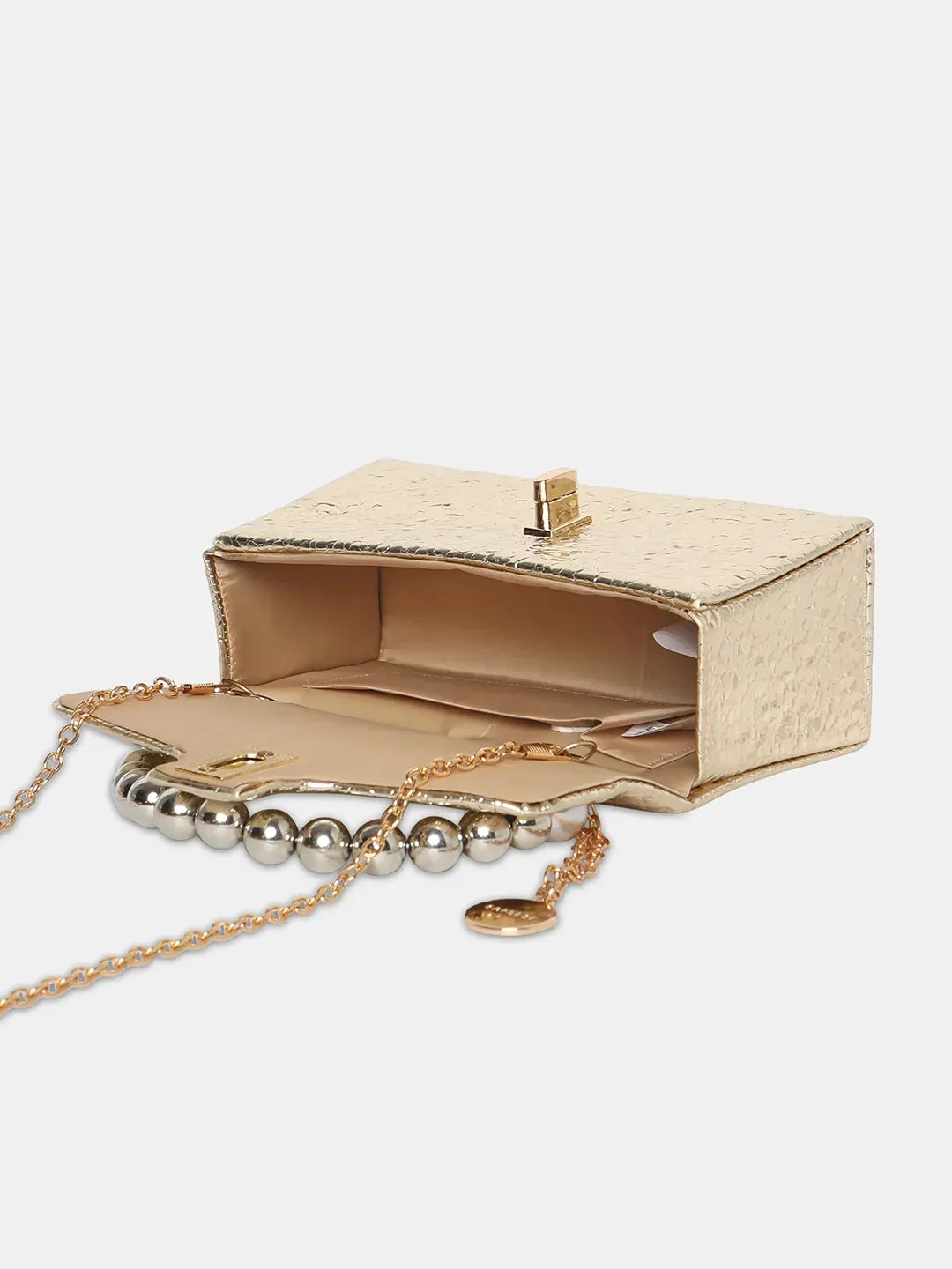 Caprese Lucy Pearl Clutch Small (E) Gold