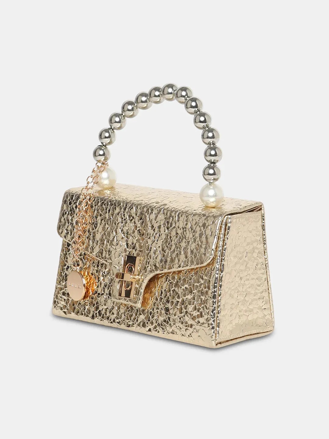Caprese Lucy Pearl Clutch Small (E) Gold
