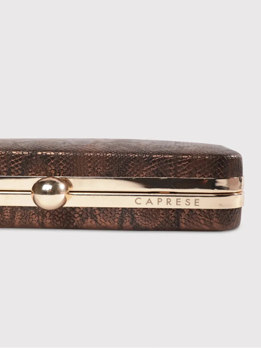 Caprese Party Lillie Box Clutch Medium Copper
