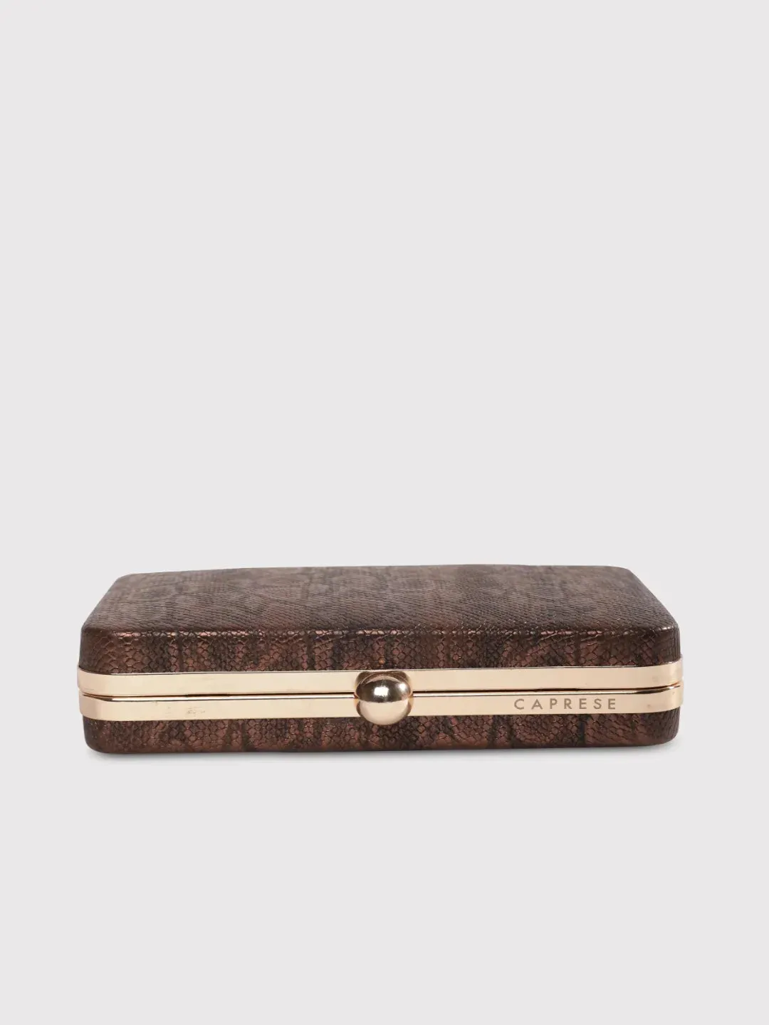 Caprese Party Lillie Box Clutch Medium Copper