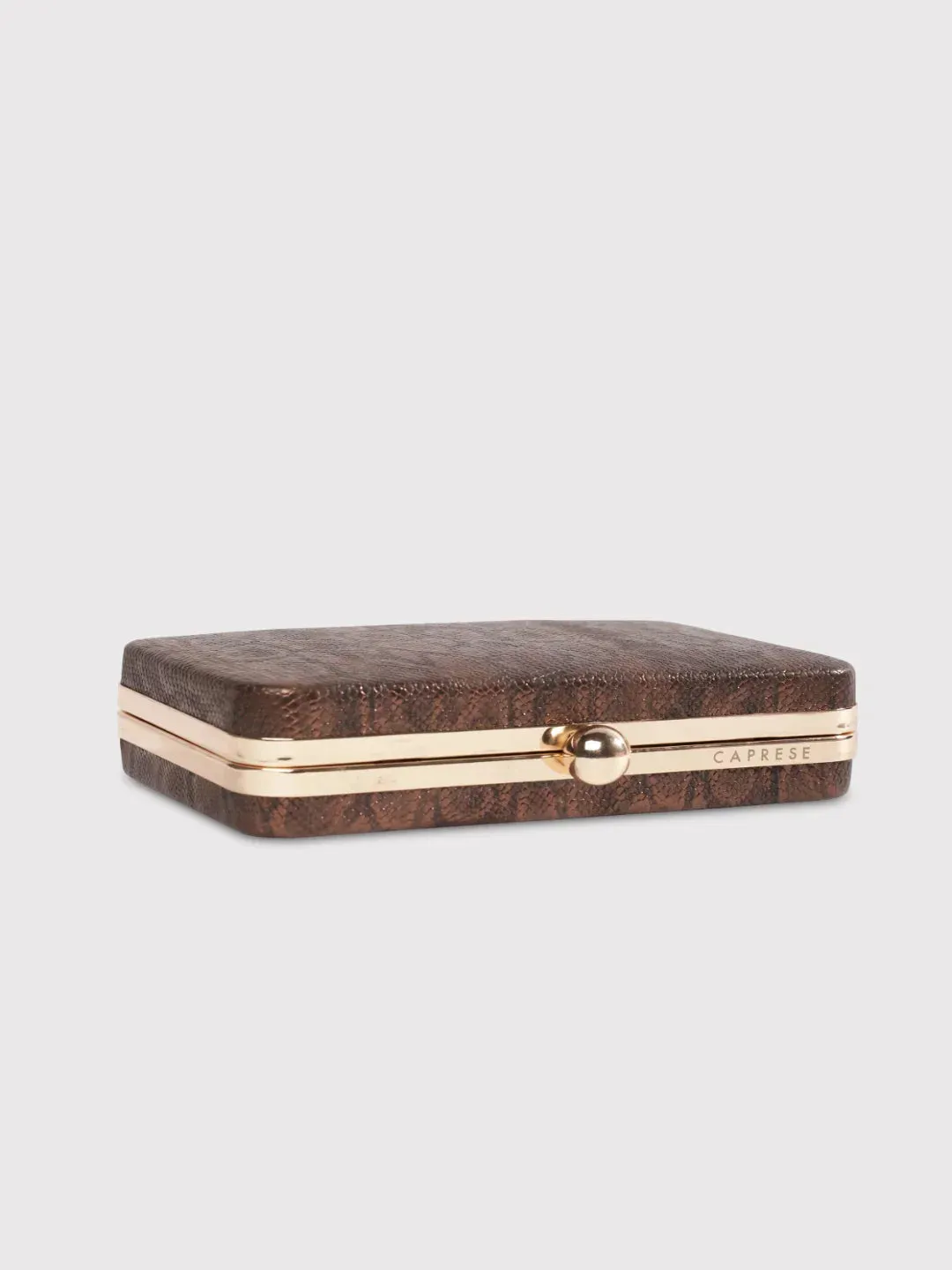 Caprese Party Lillie Box Clutch Medium Copper