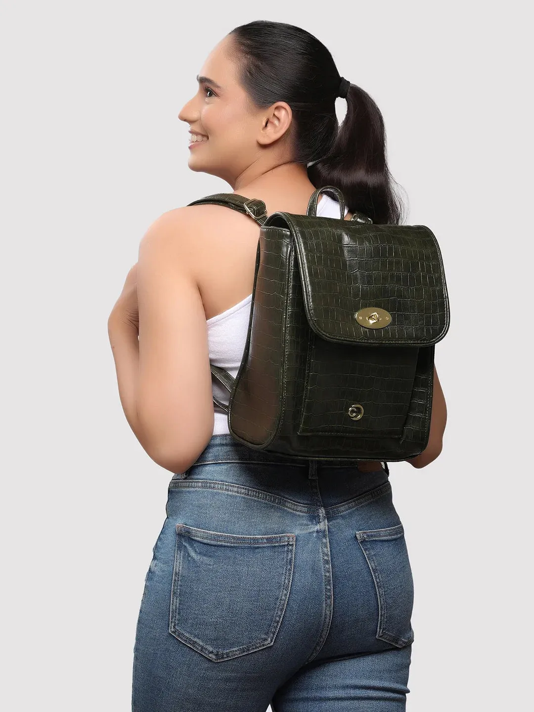 Caprese Treza Backpack Medium Olive