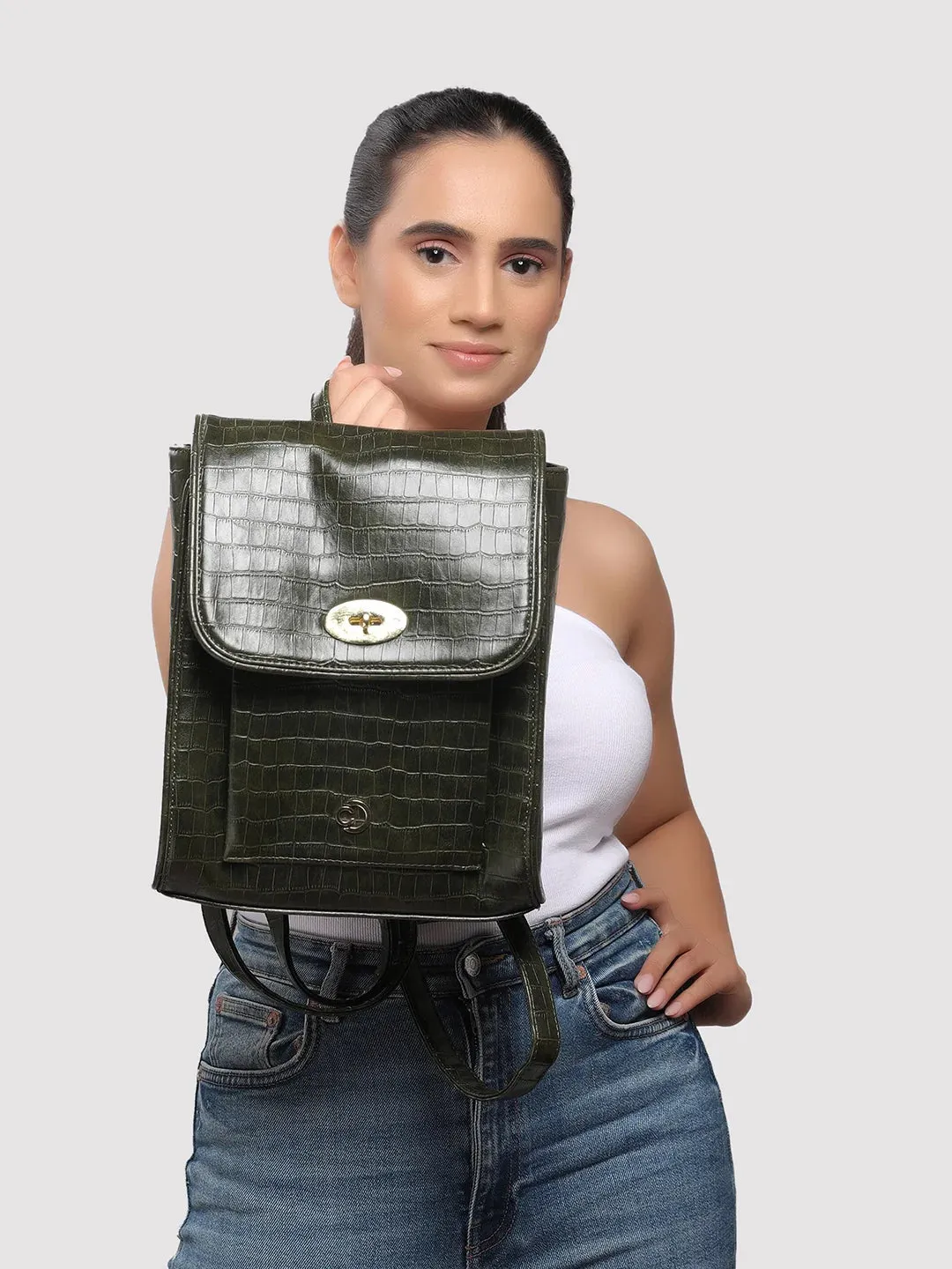 Caprese Treza Backpack Medium Olive