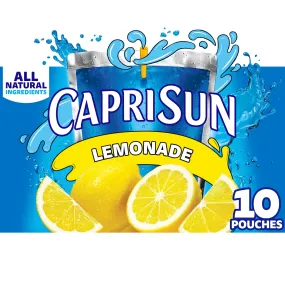 Capri Sun Lemonade Juice Box Pouches, 10 ct Box, 6 fl oz Pouches