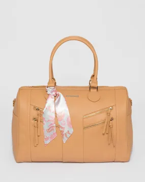 Caramel Tali Zip Weekender
