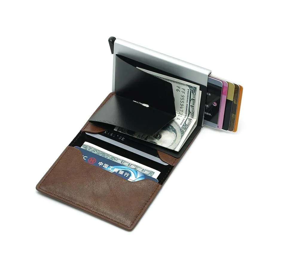 Card Holder Vintage Black Short Purse 2020