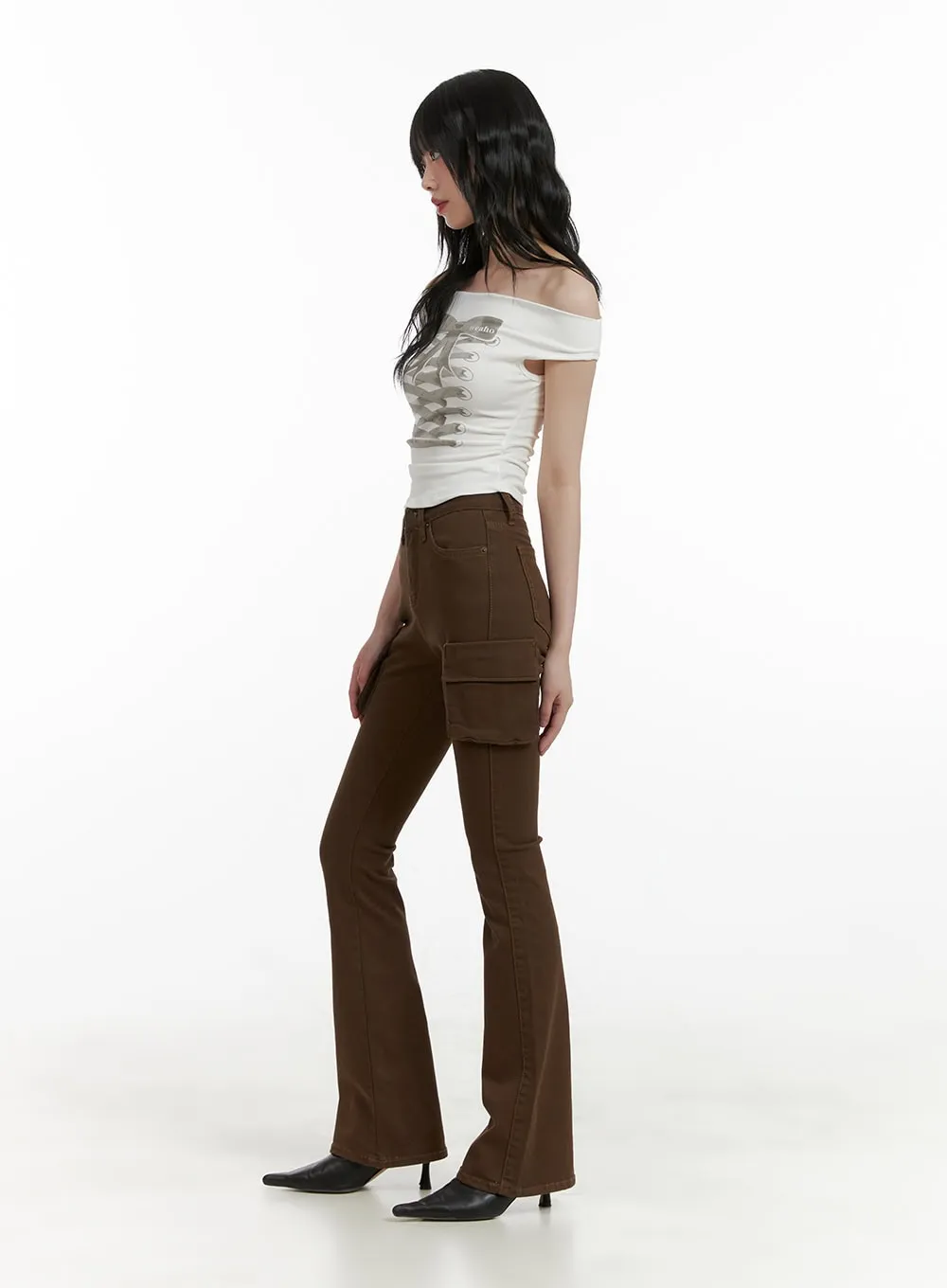 Cargo Bootcut Pants CU410