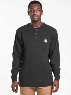 CARHARTT LONG SLEEVE POCKET HENLEY TEE  - CLEARANCE
