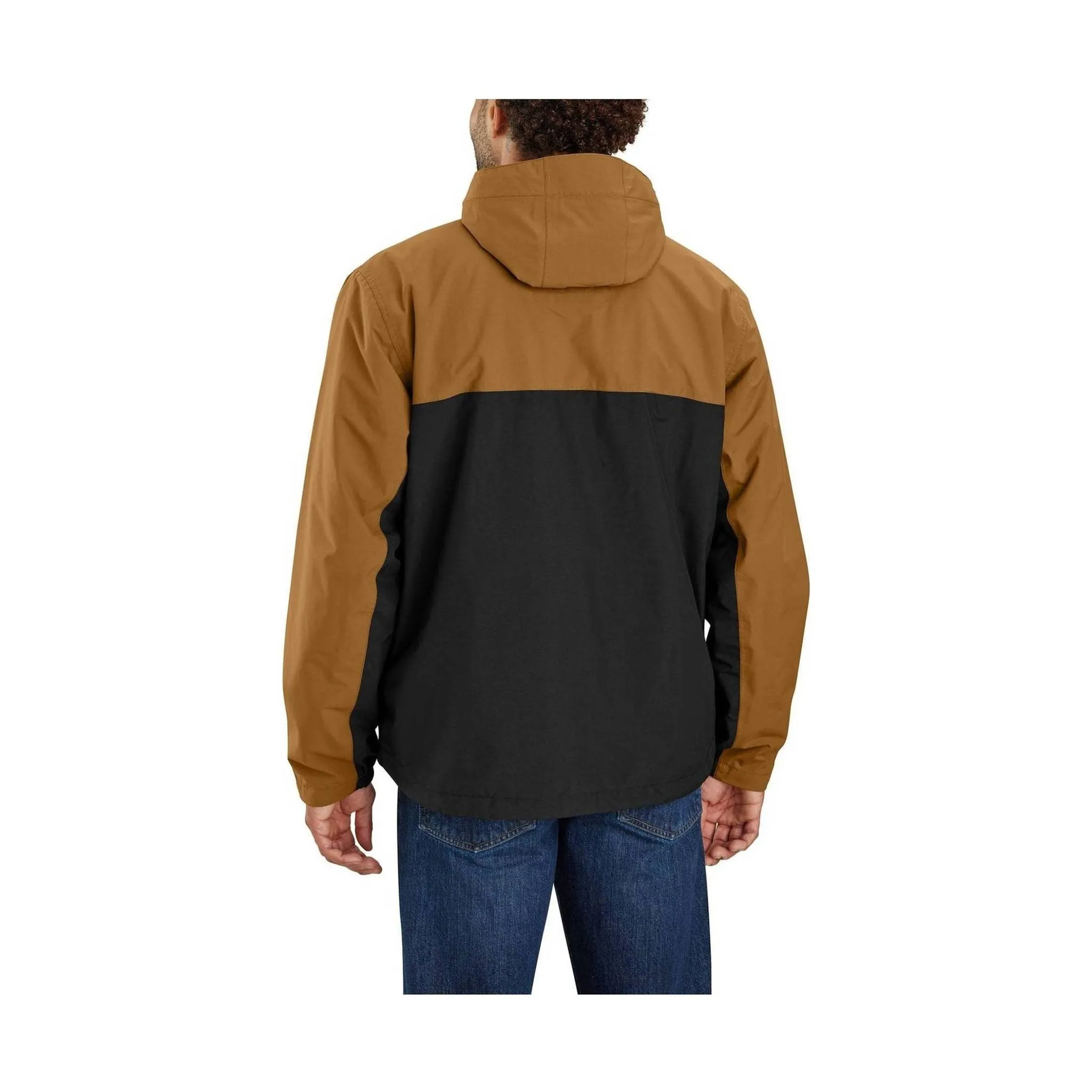 Carhartt Men's Storm Defender Relaxed Fit Lightweight Packable Jacket - Carhartt Brown/Black