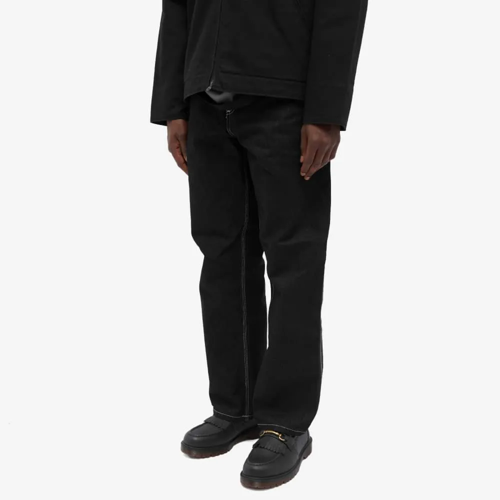 Carhartt WIP Plain Denim Pants, Black