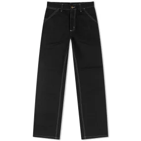 Carhartt WIP Plain Denim Pants, Black
