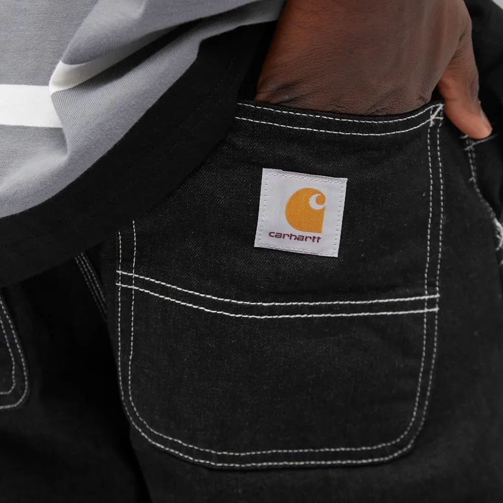 Carhartt WIP Plain Denim Pants, Black
