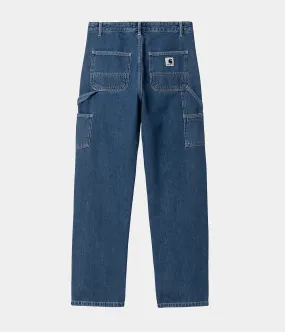 CARHARTT WIP WOMEN PIERCE PANT I025268 BLUE DENIM JEANS DONNA WORK