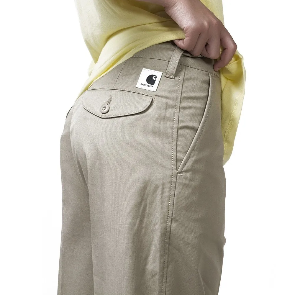 CARHARTT WOMEN PACKARD PANT I023066 GOBI PANTALONE DONNA ANKLE