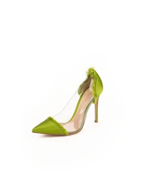 Caribe Plexi High Heel Pump - Avocado