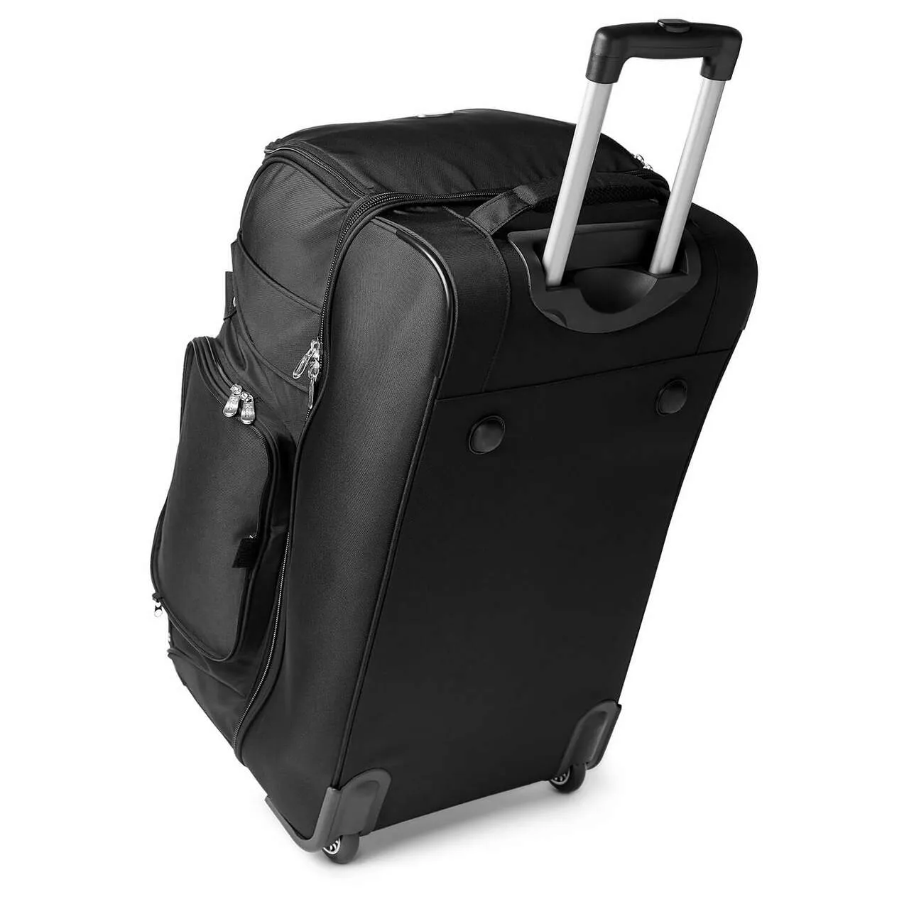 Carolina Panthers 27" Black Rolling Drop Bottom Duffel