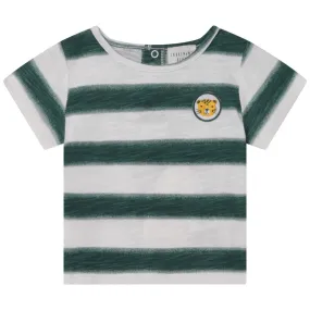 Carrement Beau Striped Slub Jersey T-Shirt