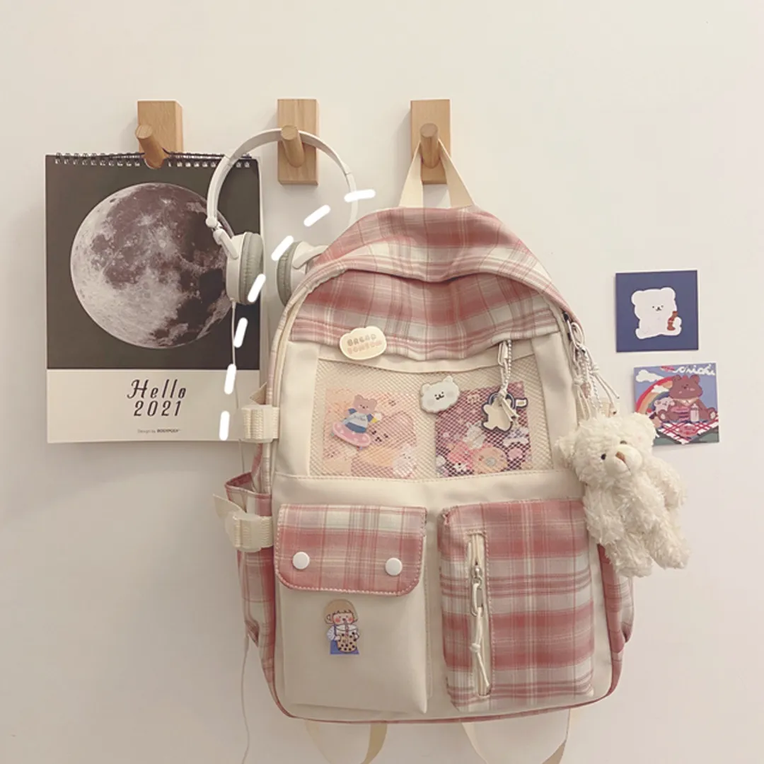 Carry Comfort and Cuteness: The Kawaii Multi-Pocket Backpack