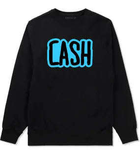 Cash Money Blue Style Boys Kids Crewneck Sweatshirt