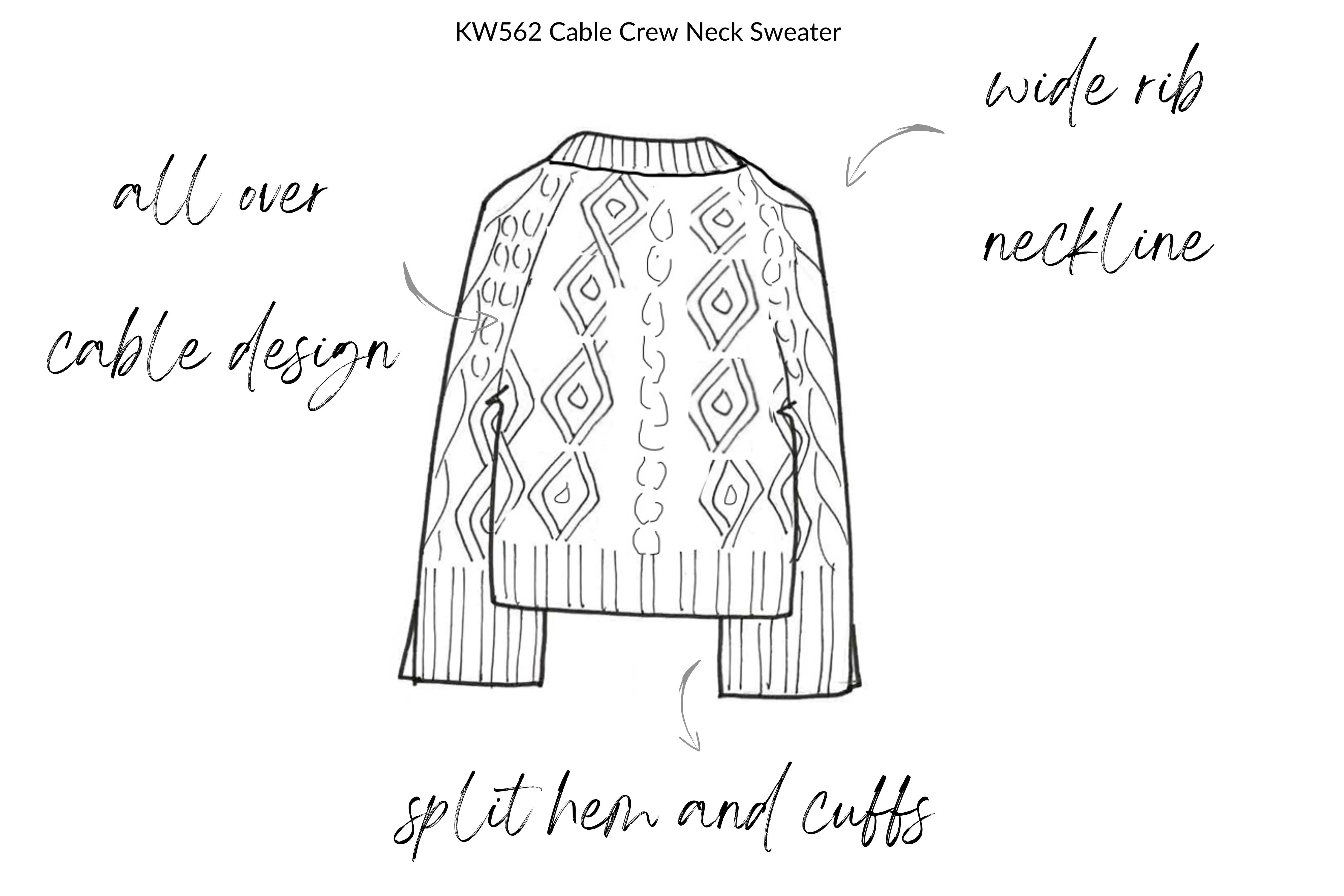 Cashmere Cable Sweater - Made to Order