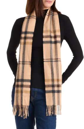 CASHMERE CHECK SCARF