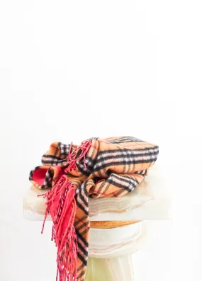 Cashmere Nova check and pink scarf