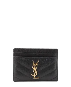 Cassandre Matelassé Card Holder Black