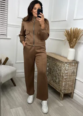 Cassidy Brown Front Seam Trousers 30 leg lenght