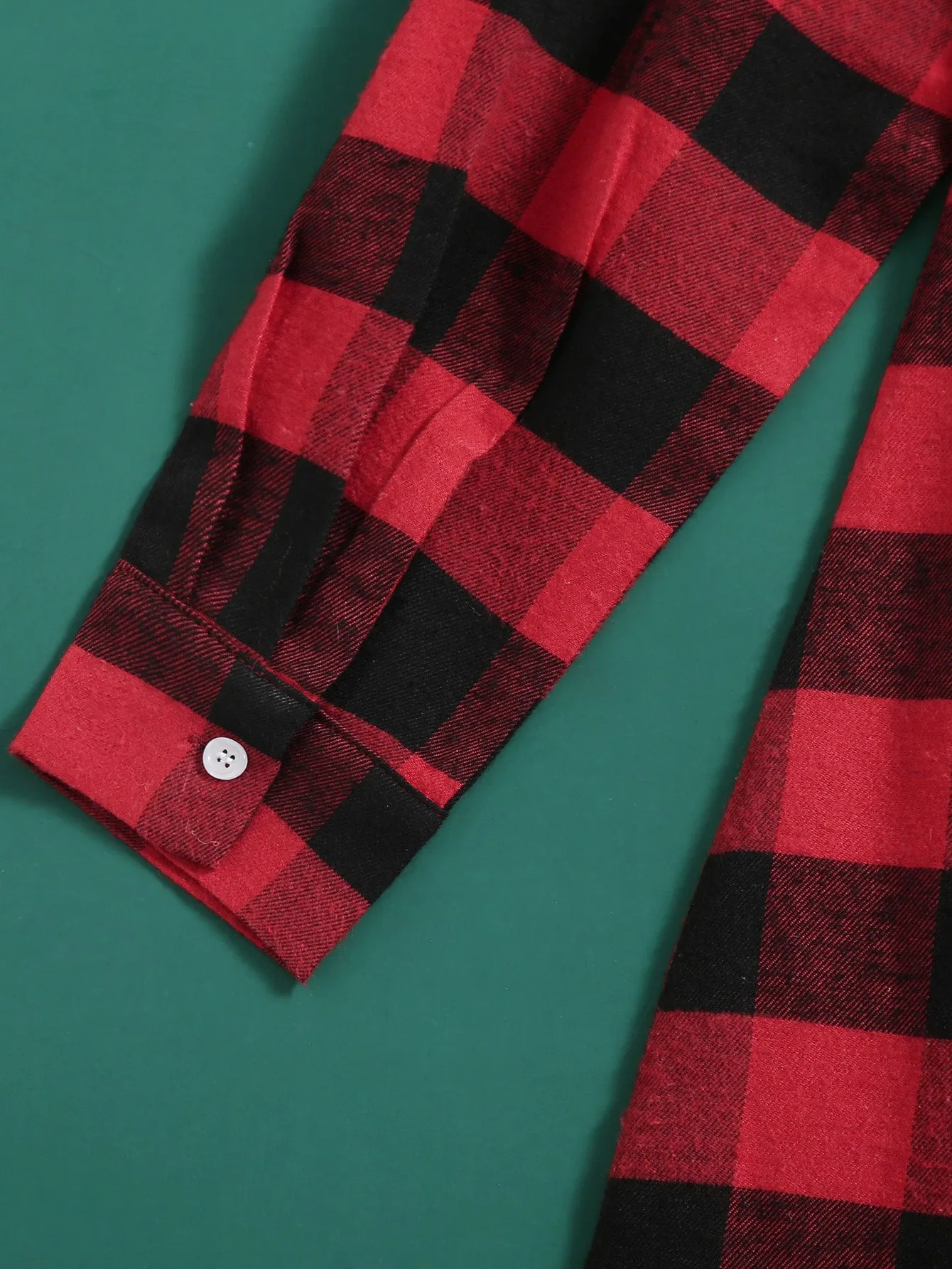Casual Gingham Button Front Long Sleeve Collar Long Blouse
